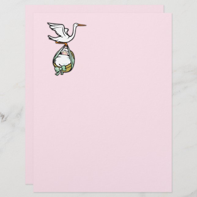 Hübsch Pink Baby Girl (Vorne/Hinten)