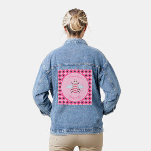 Hübsch Pink Baby Girl Bee Custom Jeansjacke