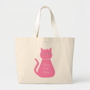 Hübsch Pink Baby Girl Cat Custom Junge Mutter Jumbo Stoffbeutel