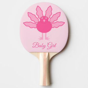 Hübsch Pink Baby Girl Erntedank Türkei Custom Tischtennis Schläger