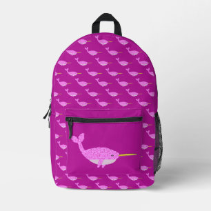 Hübsch Pink Baby Girl Narwhal Bedruckter Rucksack