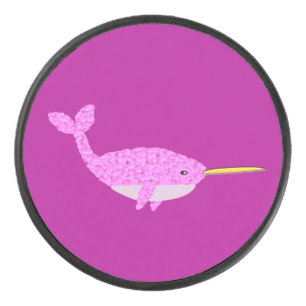 Hübsch Pink Baby Girl Narwhal Eishockey Puck