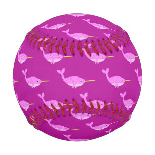 Hübsch Pink Baby Girl Narwhal Gemustert Baseball