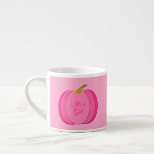Hübsch Pink Baby Girl Pumpkin Custom Espressotasse