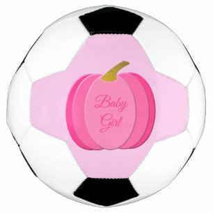 Hübsch Pink Baby Girl Pumpkin Custom Fußball