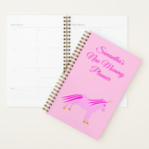 Hübsch Pink Baby Girl Unicorn Custom Junge Mutter Planer