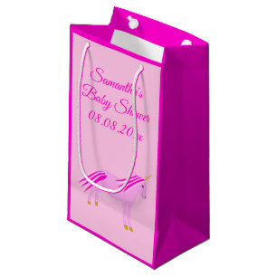 Hübsch Pink Baby Girl Unicorn Kinderdusche nach Ma Kleine Geschenktüte