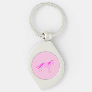 Hübsch Pink Baby Girl Unicorn Schlüsselanhänger
