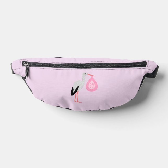 Hübsch Pink Baby Storch Bauchtasche (Ablage )