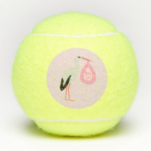 Hübsch Pink Baby Storch Tennisbälle