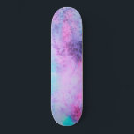 Hübsch Pink Blau Lila Salate Wasserfarben Kunst, D Skateboard<br><div class="desc">Dieses moderne und künstlerische Design ist perfekt für die trendige und stilvolle Frau. Es verfügt über eine handgestrichene, hellrosa, lila, aquamarine grüne und blaue Salzwasser-Farbe. Es ist cool, einzigartig, mädchenhaft und zeitgemäß. Stilisieren Sie mit diesem einzigartigen und einzigartigen Design handbemalt von dem Künstler der Marke La Femme, Rachel Matheney.***WICHTIGE ANMERKUNG:...</div>