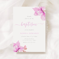 Hübsch Pink Blume Baby Girls Taufe