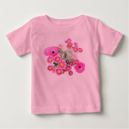 Hübsch Pink Blume Baby Tutu Bodysuit T-shirt