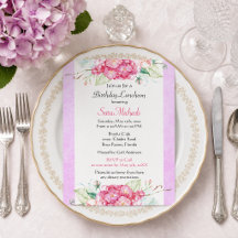 Hübsch Pink Botanical Birthday Luncheon
