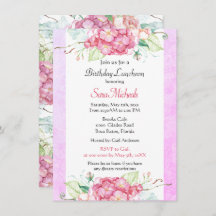 Hübsch Pink Botanical Birthday Luncheon