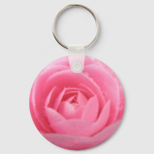 Hübsch Pink Camellia Blume Schlüsselanhänger