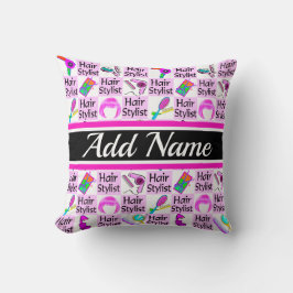 HÜBSCH PINK CUSTOM HAIRDRESSER UND SCHÖN KISSEN