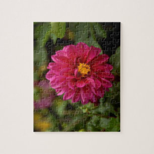 Hübsch Pink Dahlia Blume Puzzle