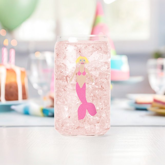 Hübsch Pink Fantasy Mermaid Dosenglas (Insitu (Geburtstag))