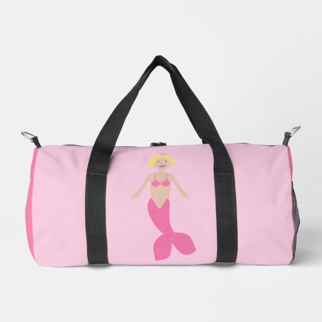 Hübsch Pink Fantasy Mermaid Duffle Bag (Vorderseite)