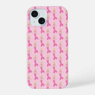 Hübsch Pink Fantasy Mermaid Gemustert iPhone 15 Hülle