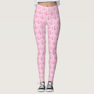 Hübsch Pink Fantasy Mermaid Gemustert Leggings