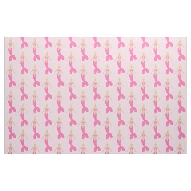 Hübsch Pink Fantasy Mermaid Gemustert Stoff (Fat Quarter (45,7 x 55,9 cm))