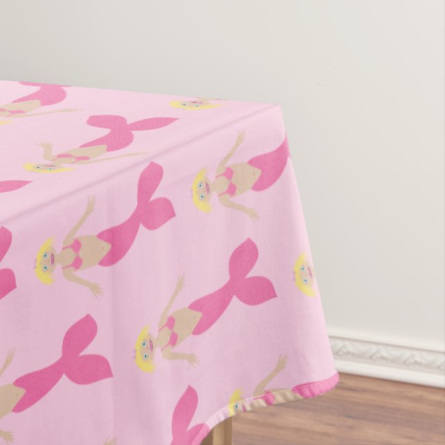 Hübsch Pink Fantasy Mermaid Gemustert Tischdecke (Beispiel)