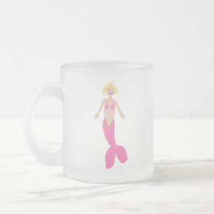 Hübsch Pink Fantasy Mermaid Mattglastasse