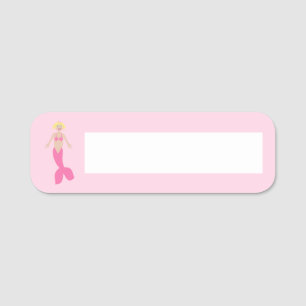 Hübsch Pink Fantasy Mermaid Namensschild
