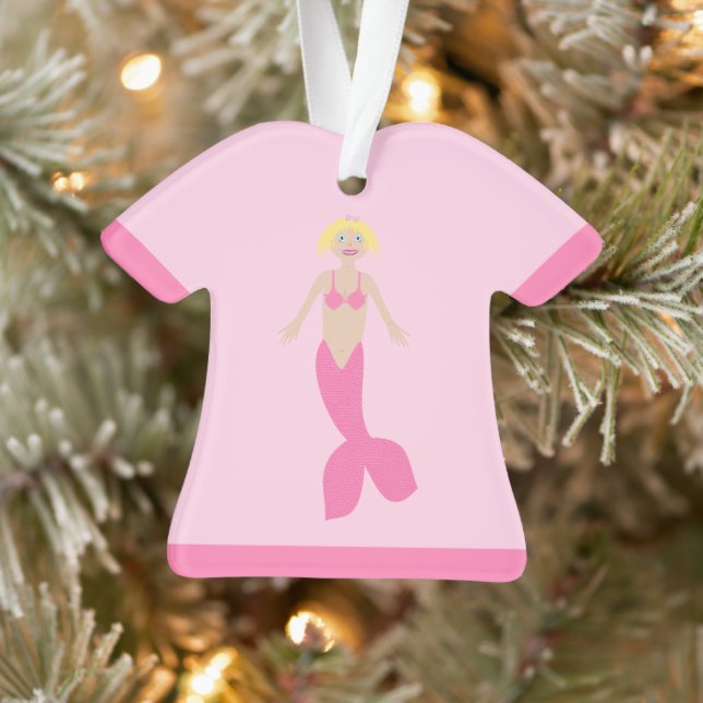 Hübsch Pink Fantasy Mermaid Ornament (Baum)