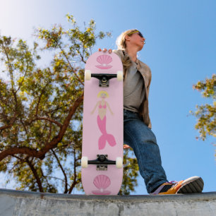 Hübsch Pink Fantasy Mermaid Skateboard