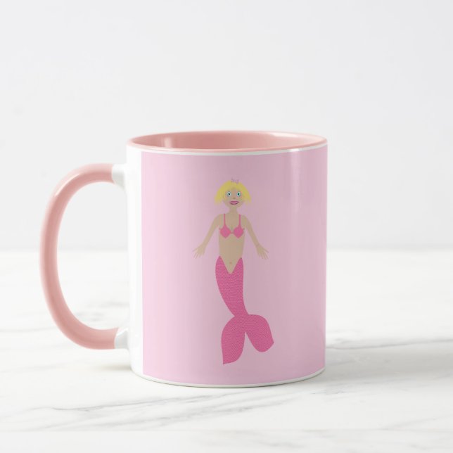 Hübsch Pink Fantasy Mermaid Tasse (Links)
