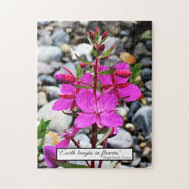 Hübsch Pink-Feuerweed-Wildblumen Bloom in Kanada Puzzle (Vertikal)