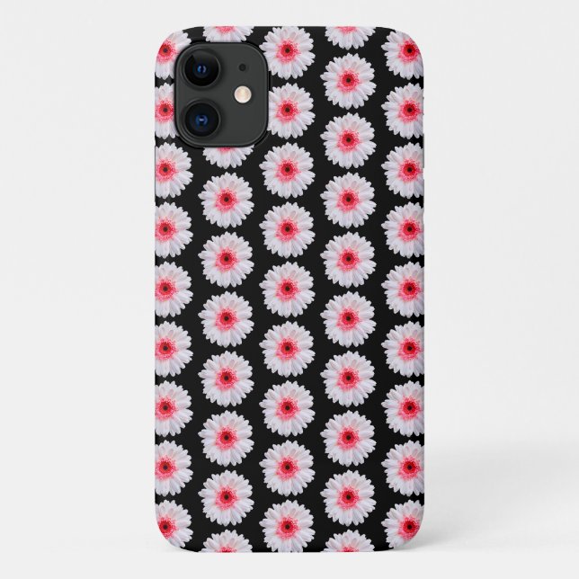 Hübsch Pink Gerbera Daisy Pattern Case-Mate iPhone Hülle (Rückseite)