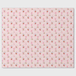 Hübsch Pink Gingham, Bunnies und Bären! Geschenkpapier