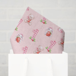 Hübsch Pink Gingham, Bunnies und Bären! Seidenpapier