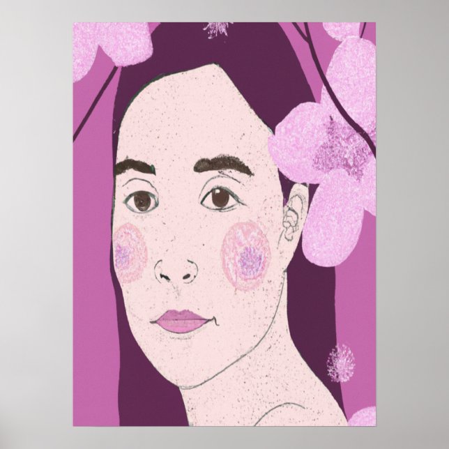 Hübsch Pink Girly Poster (Vorne)
