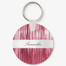 Hübsch Pink Glam Tinsel Streifen