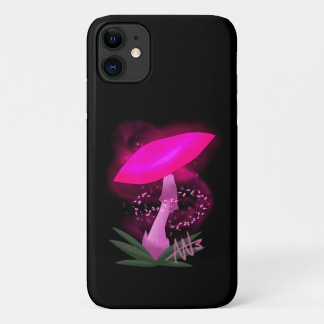 Hübsch Pink Glows Mushroom Case-Mate-Phone Case (Rückseite)