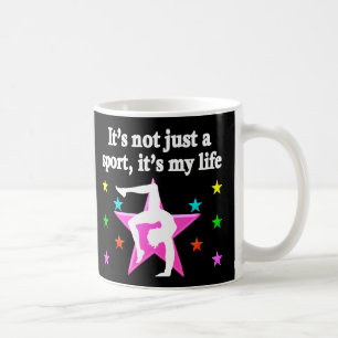 HÜBSCH PINK GYMNASTICS IST MEIN LEBENSDESIGN TASSE