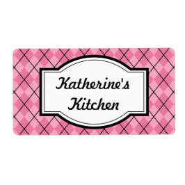 Hübsch Pink Kitchen Labels
