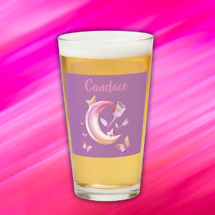 Hübsch Pink-Mond, Schmetterling, Blütenblume - Mon Glas