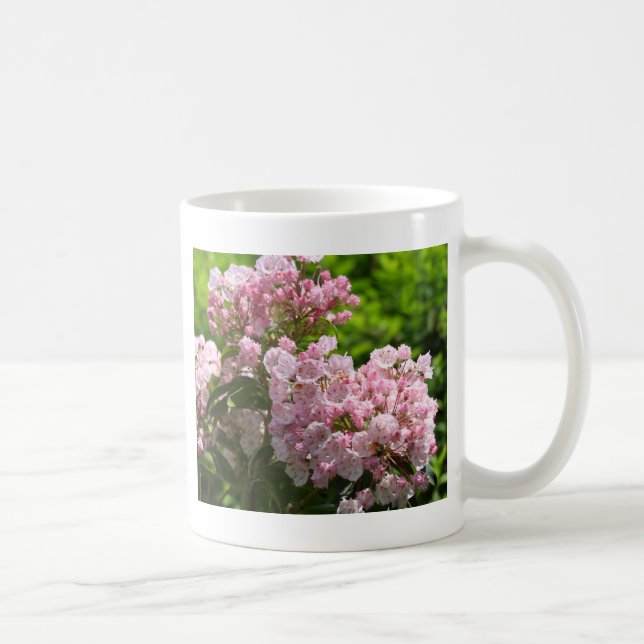 Hübsch Pink Mountain Laurel Blume Kaffeetasse (Rechts)