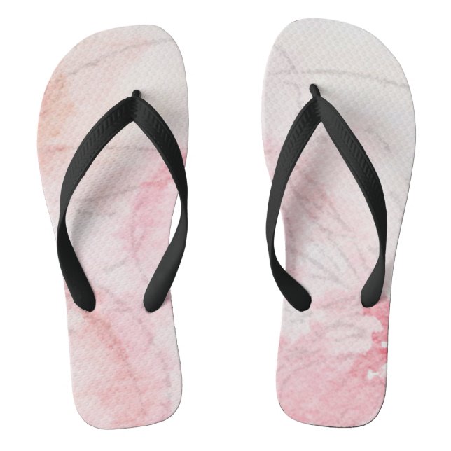 Hübsch Pink Pastellfarben Damen Flip Flops (Fußbett)