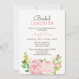Hübsch Pink Peony Bridal Luncheon Einladungen
