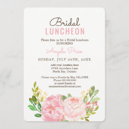 Hübsch Pink Peony Bridal Luncheon Einladungen