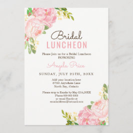 Hübsch Pink Peony Bridal Luncheon Einladungen