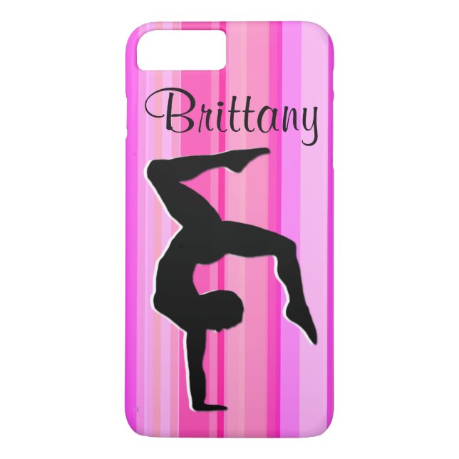 HÜBSCH PINK PERSONALISIERT GYMNASTICS IPHONE FALL Case-Mate iPhone HÜLLE (Rückseite)