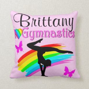 HÜBSCH PINK PERSONALISIERT GYMNASTICS PILLOW KISSEN